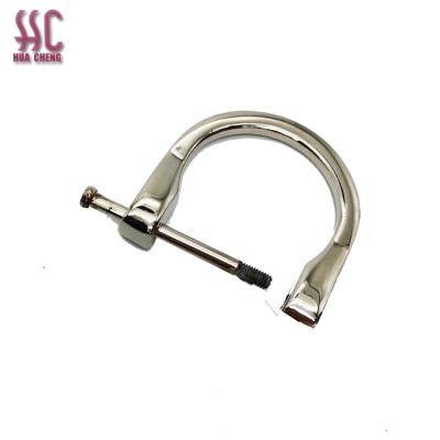 China High Fashion Bag Accessories 25mm Bag D Ring Removable Bag Buckle Zinc Alloy Strong D Ring Shaped for sale