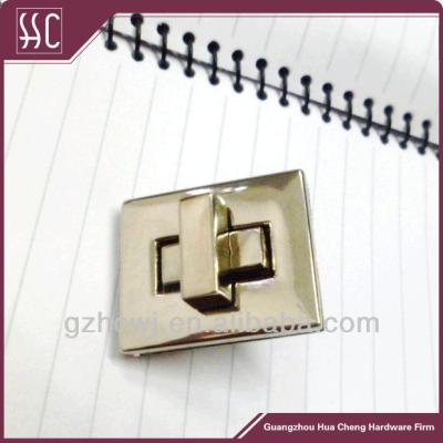 China Fashion bag 30*28mm turn lock for bag, fashion turn lock, 2014 latest handbag turn lock for sale