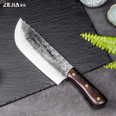 China 2021 New Hot Selling Viable Style 8ince Handmade High Carbon Steel Cleaver Butcher Knife for sale