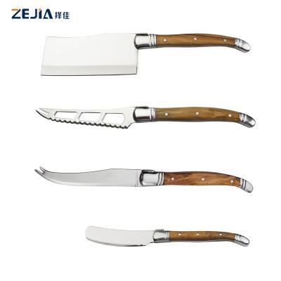 China Viable High Quality Kitchen Ware Table Tools Butter Steak Cheese Knife 4 Pieces Set Laguiole Cheese Knife Set for sale