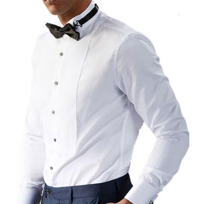 China High Quality Custom Made Formal Tuxedo Shirt Anti Pilling Slim Fit For Men for sale