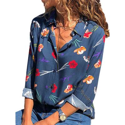 China Full Color Macaroon Anti-pilling Cotton Oversized Style Blue White Solid Blouses Long Sleeve Office Women Shirts for sale