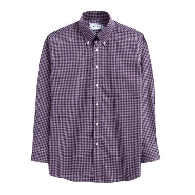 China Wholesale 2021 Trends Short Sleeve Plaid Cotton Anti-Pilling Oxford Shirt Casual Slim Fit 100% For Men for sale