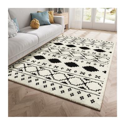 China Non-slip Customized Living Room Cashmere Soft Carpet Various Styles Line 3d Printed Living Room Decorative Carpet for sale