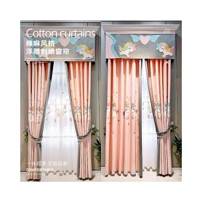 China Wholesale Price Blackout Blackout Design Window Curtain Sun Proof Sheer Drapes For High End Living Room Decorate Rodless Drapes for sale