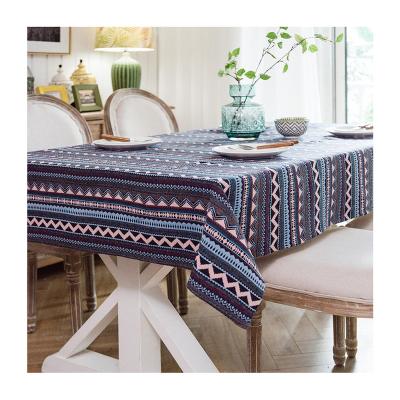 China Wholesale Price Soft And Comfortable Customized Elegant Bohemian Style Tablecloth Soft And Skin Friendly Tablecloth Tea Table Cover Fabric for sale