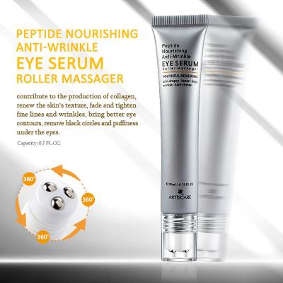 China Anti Aging Anti-Puffiness Reduce Dark Circles Smoothing Eye Cream With 3 Roller Massage for sale