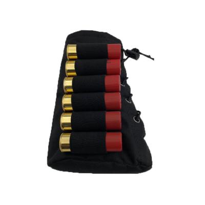 China Travel & Rise Round 12g Ammo Holder Magazine Pocket Airsoft Gun Buttstock Cartridge Tactical Hunting Bag for sale