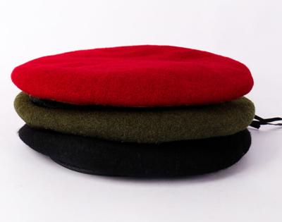 China Hot Selling Plush Plain High Quality Fashionable Tactical Adjustable Cheap Berets For Sale for sale