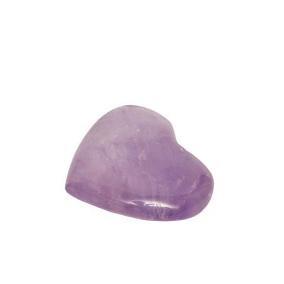 China China Hot Sale Cheap Custom Hand Carved Crystal Heart Decoration Gift Amethyst Heart Stone for sale