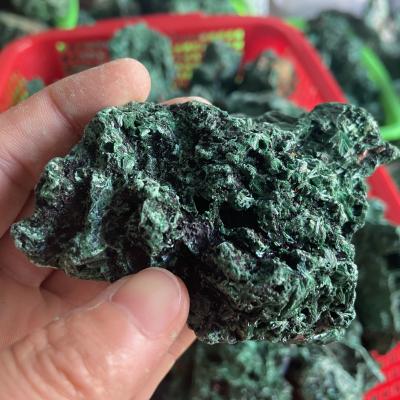 China Natural Healing Raw Malachite Crystal Quartz Raw Stone From China Stone Green for sale