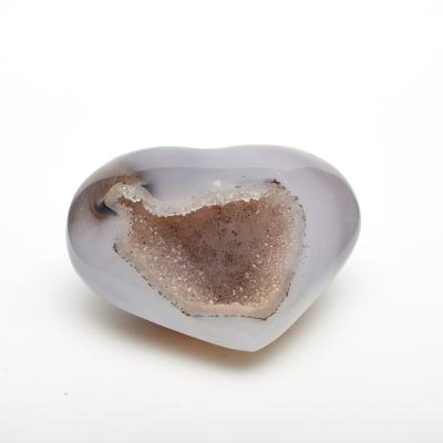 China China Wholesale High Quality Geode Carving Heart Shaped Crystal For Decoration for sale