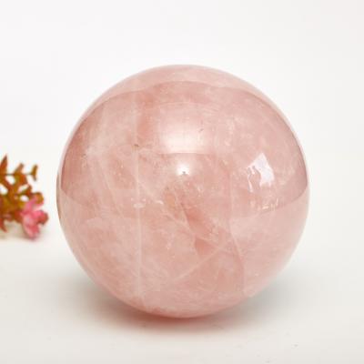 China Wholesale Natural Healing Crystal Stones Pink Crystal Ball Fengshui Home Decoration Gift From China for sale