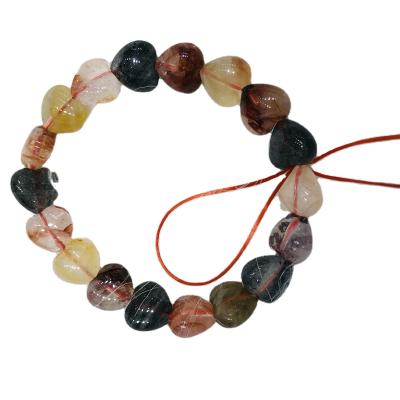 China China Wholesale Natural Gemstone Heart Shaped Bracelets Healing Quartz Crystal Bracelet For Gifts From Fire for sale