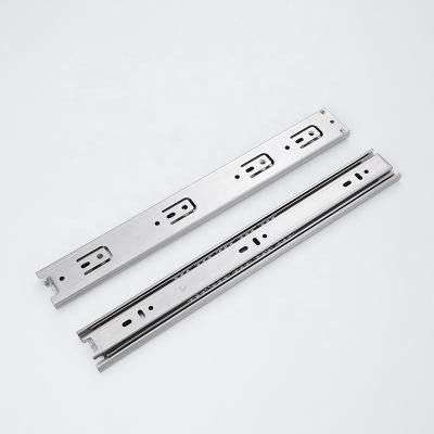 China Modern Drawer 8inch Telescopic Channel Full Extension 45mm 3 Fold--20inches 54grm 60g 75g Stainless Steel Slide Rail for sale