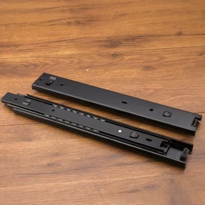 China Industrial 18 Inch 45 Wide Screw Buckle Free Slide Rail Cold Rolled Steel Tool Box Slide Rail for sale