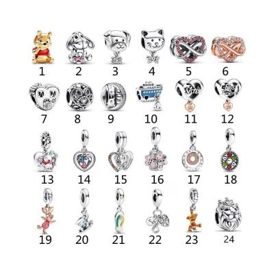 China Cute New Original 925 Sterling Silver Tigger DIY Charm Beads Suitable for Women Original Snake Bracelet Jewelry Design Bracelet for sale