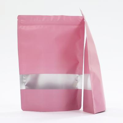 China Recyclable Transparent And Different Size With Customize Packaging Stand Up Pouch Bags Clear Window For Frozen Food for sale