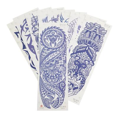 China Large Waterproof Temporary Arm Tattoo Sticker Custom LOGO Printed Tattoo Sticker Full Arm For Women Men for sale