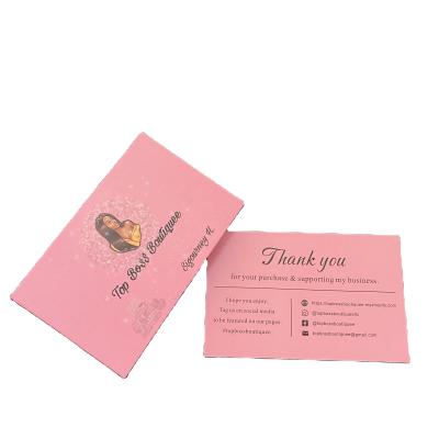 China Europe Amazon Recycled Customized Design Paper Fancy Offset Printing Thank You Greeting Card Postcards With Logo for sale