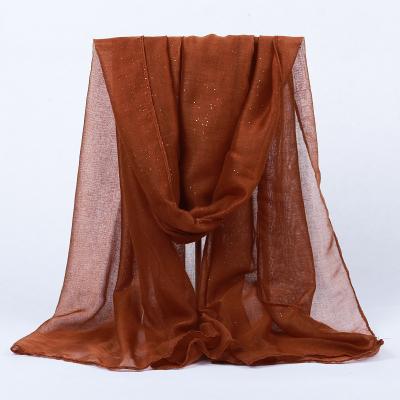 China Daily Supplier Georgette Chiffon Hijab Scarves Fashion Hijab Best Quality Long Plain Soft Chiffon Hijab Scarf Accessory Wholesale for sale