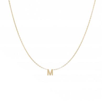 China Wholesale FASHIONABLE Lower Necklace One LETTER Gold Plated Jewelry for sale