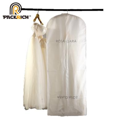 China Custom Printed Eco - Friendly Wedding Dress Cover Garment Suit Bag for sale