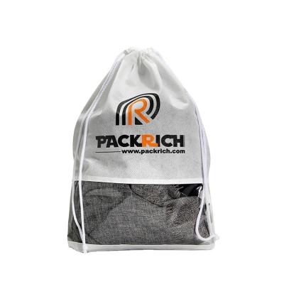 China OEM Brand Eco - Friendly Non Woven Drawstring Bag Shoe Dust Bag With Logo for sale