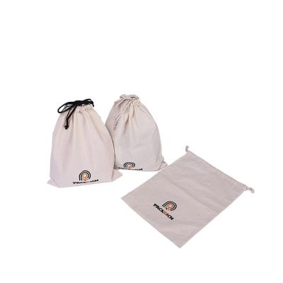 China Large Dust Cotton Gym Drawstring Bag White Eco - Friendly Sport Bag Small Logo for sale