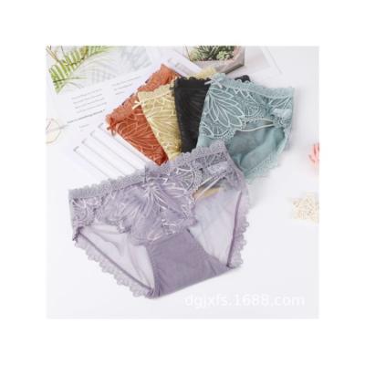 China Antibacterial factory directly sell lace panties women's panties anti-static breathable many color panties for sale