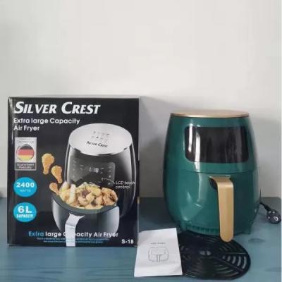 China Touch Noise Selling Silver Peak Chip Air Fryer Portable Air Fryer Deep Fryer for sale