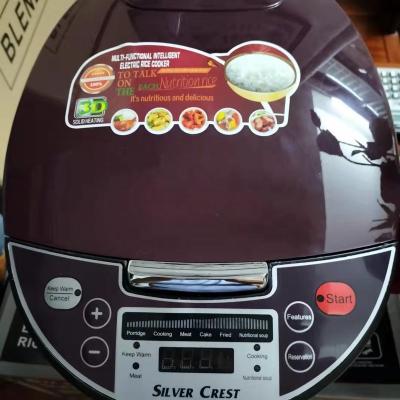 China Fashionable Multifunctional Automatic Rice Cooker 5L Smart Electric Digital Keep Hot Silver Peak Rice Cooker for sale