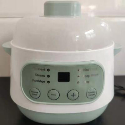 China Hot Selling Machine Electric Slow Cooker Stew Pot Water Ceramic Stew Pot Mini Multi Slow Cooker 1L Slow Cookers for sale