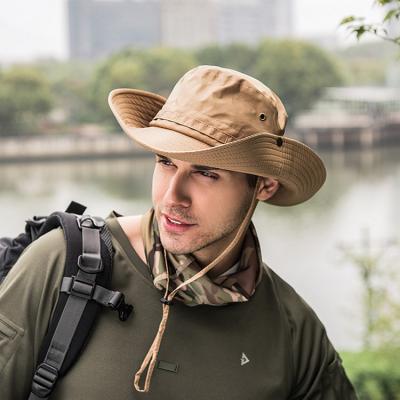 China Boonie Functional Outdoor Bucket Hat Summer Breathable Hunting Fishing Sun Hat Outdoor Wide Brim Military Unisex Hats for sale