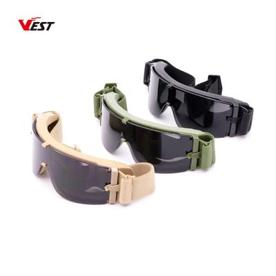 China Tactical Military Glass Safety Sports Glass Airsoft Fog Paintball Anti Fog Hunting Hunting CS UV400 Shooting Safety Goggles for sale