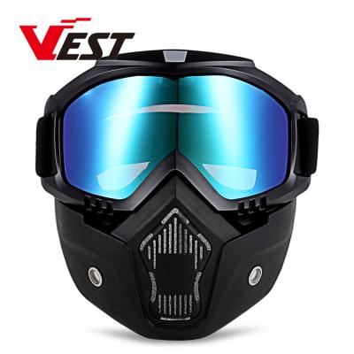 China Anti-scratch Paintball Airsoft Products OEM Motocross Dustproof Windproof Goggles With Adjustable Strap for sale