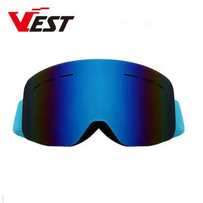 China Custom Snowboard Ski Goggles Glasses Wholesale UV400 Ski Goggles Anti Fog Anti-UV Dustproof Windproof Waterproof OEM Anti Fog For Women Men for sale