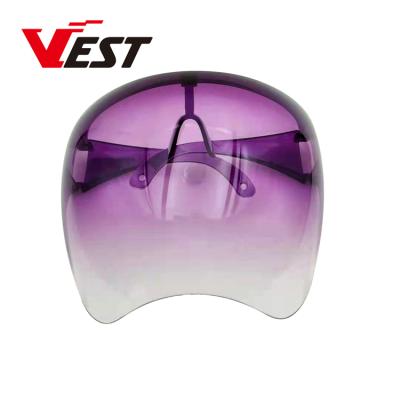 China Wholesale Color Glass Face Shield Changing Eye Shield Anti Fog Dustproof Windproof Waterproof Shield for sale