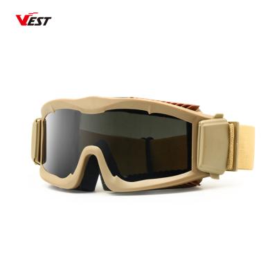 China CS Tactical Military Air Protector Goggles Outdoor Sports Anti-impact Glass Paintball Shooting UV400 Soft Glasses for sale