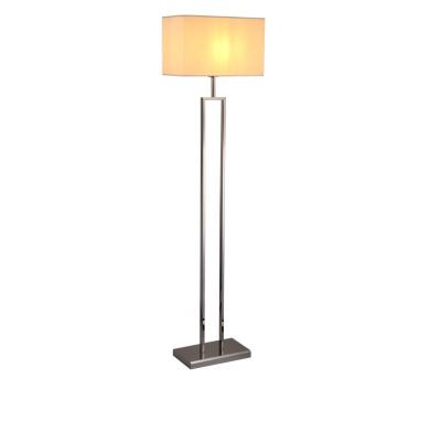 China JLF-HF01 Modern Hotel Guest Suite Room Living Room Bedside Chrome Finished Rectangle Floor Position Lamp for sale