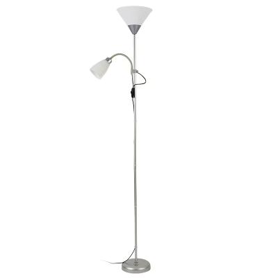 China JLF-24870 traditional single light acrylic uplight minimal corner lamp torchiere cheap reading floor lamp for sale