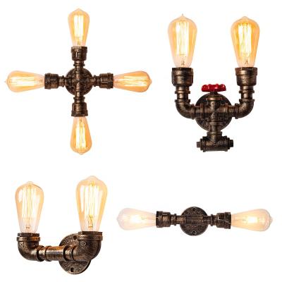 China Industrial JLW-WP01 |retro loft ndustrial vintage water pipe sconce wall lamp for bar restaurant cafe for sale