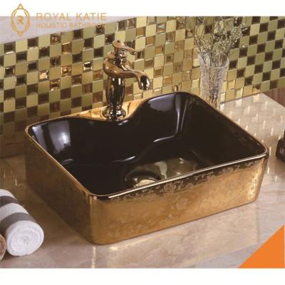 China Wash Basin Customized Bathroom Sanitary Ware Accessories Luxury Sink Rose Gold Silver Wash Basin for sale