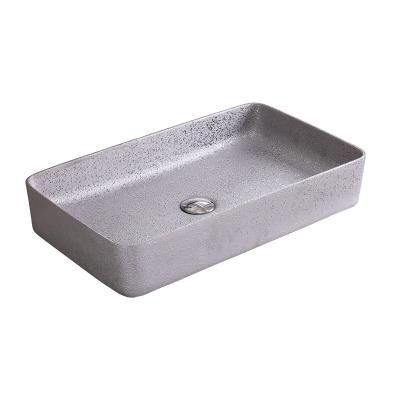 China Cheap Price Silver Art Ceramic Basin Bathroom Sink Lavatory for sale