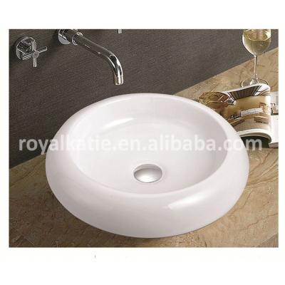 China Modern White Ceramic Bathroom Hand Washing Sink Designed Basin for sale