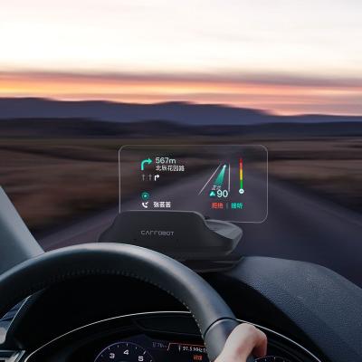 China Voice New CARROBOT HUD Display Intelligent Alarm System Universal Control Windshield Projector Driving Security Over Speed ​​Limit Warning Display for sale