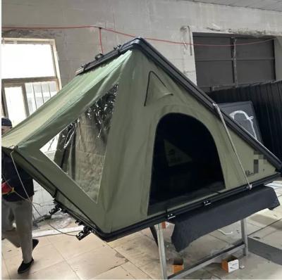 China Aluminum Shell Waterproof Triangular Roof Top Tent For Camping for sale