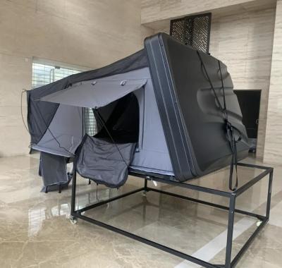 China Spacious 5-Person Hard Shell Rooftop Tent with Fold Out Awning for sale