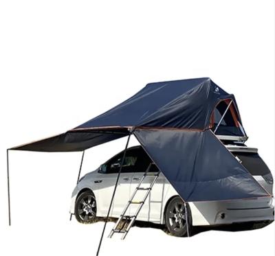 China Spacious Hard Shell Rooftop Camping Tent With Motor Vehicle Side Awning for sale