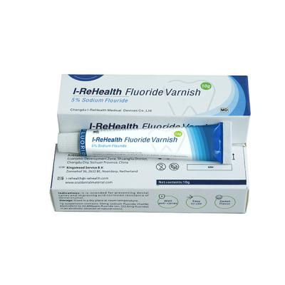 China Natural Resin 5% Sodium Fluoride Tooth Varnish For Sensitive Teeth 22600ppm for sale